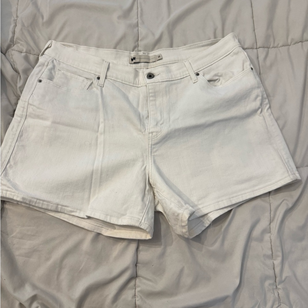 Levi's Women's Classic White Jean Shorts